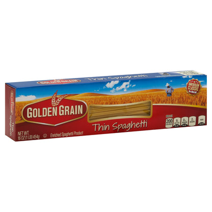 Golden Grain Thin Spaghetti 16 oz