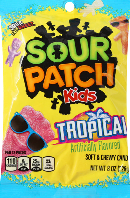 Sour Patch Kids Soft & Chewy Tropical Candy 8 oz