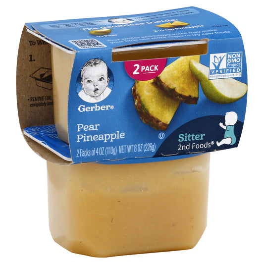 Gerber Pear Pineapple 2 ea