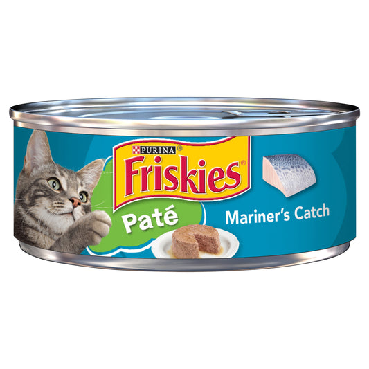 Purina Friskies Pate Wet Cat Food, Mariner's Catch - 5.5 oz. Can
