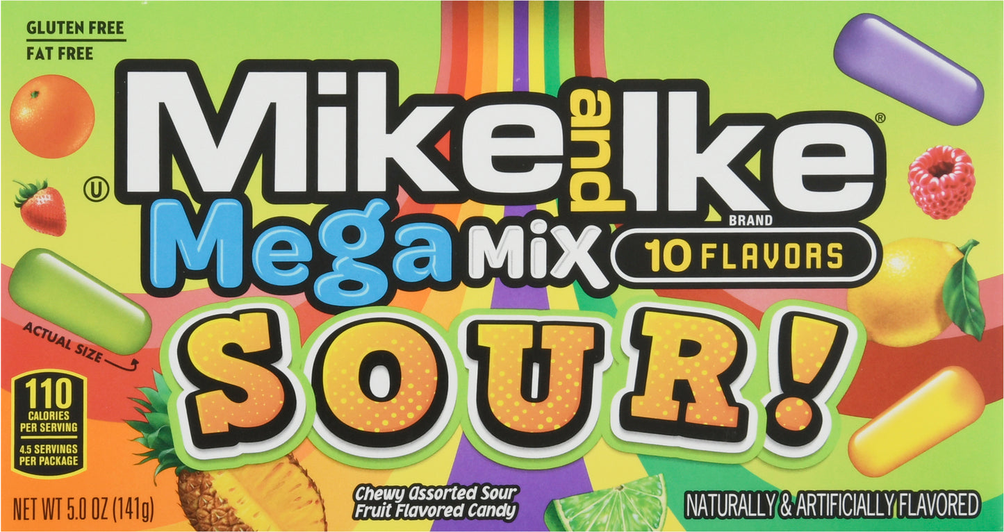 Mike and Ike Sour Mega Mix Candy 5.0 oz