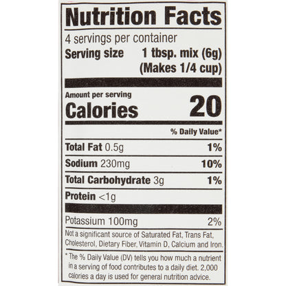 McCormick® 30% Less Sodium Brown Gravy Mix 0.87 oz. Packet