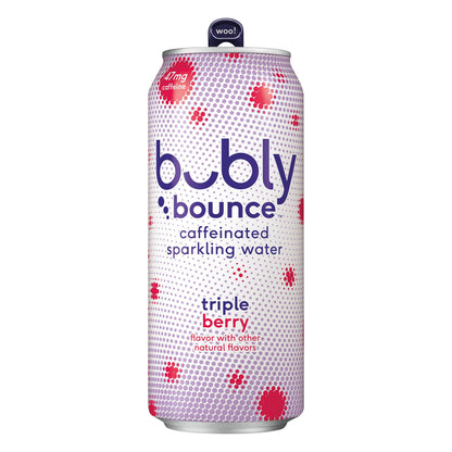 bubly Bounce Caffeinated Triple Berry Sparkling Water 16 oz