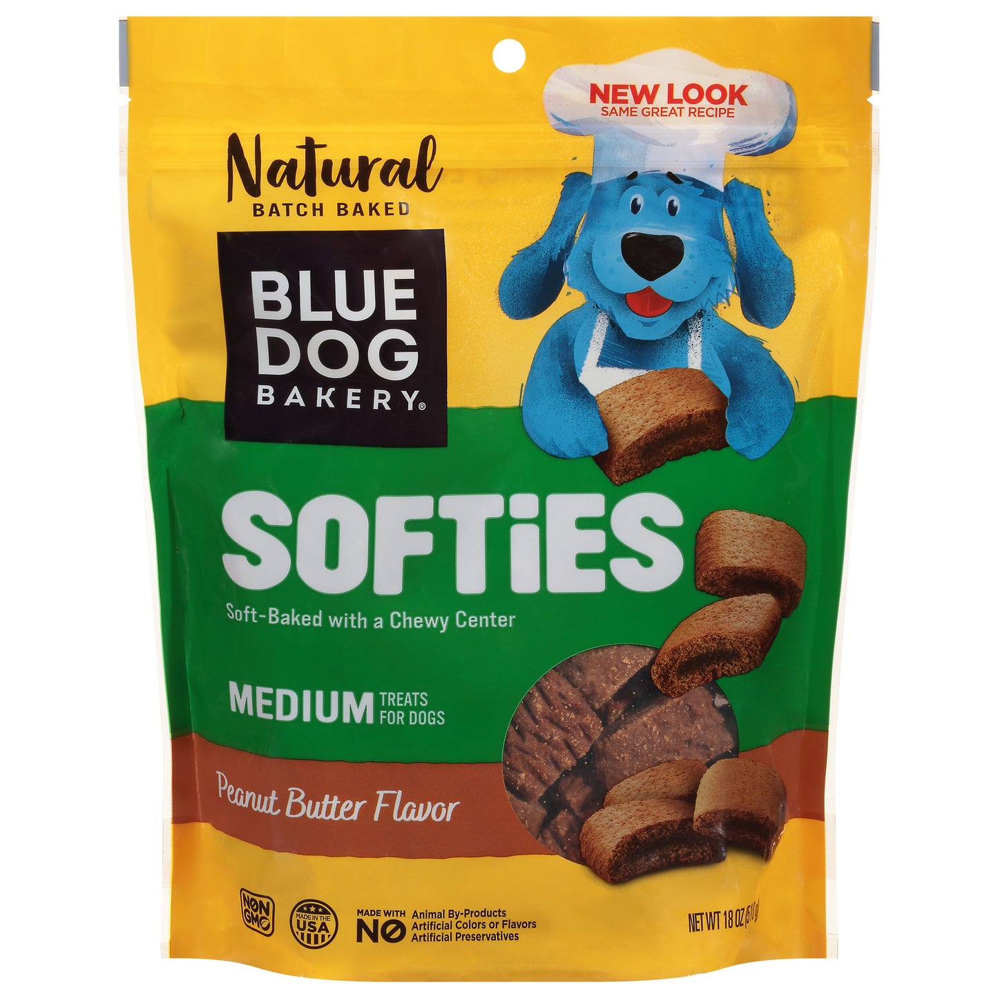 Blue Dog Bakery Medium Softies Peanut Butter Flavor Dog Treats 18 oz