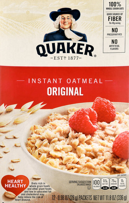 Quaker Original Instant Oatmeal 12 ea