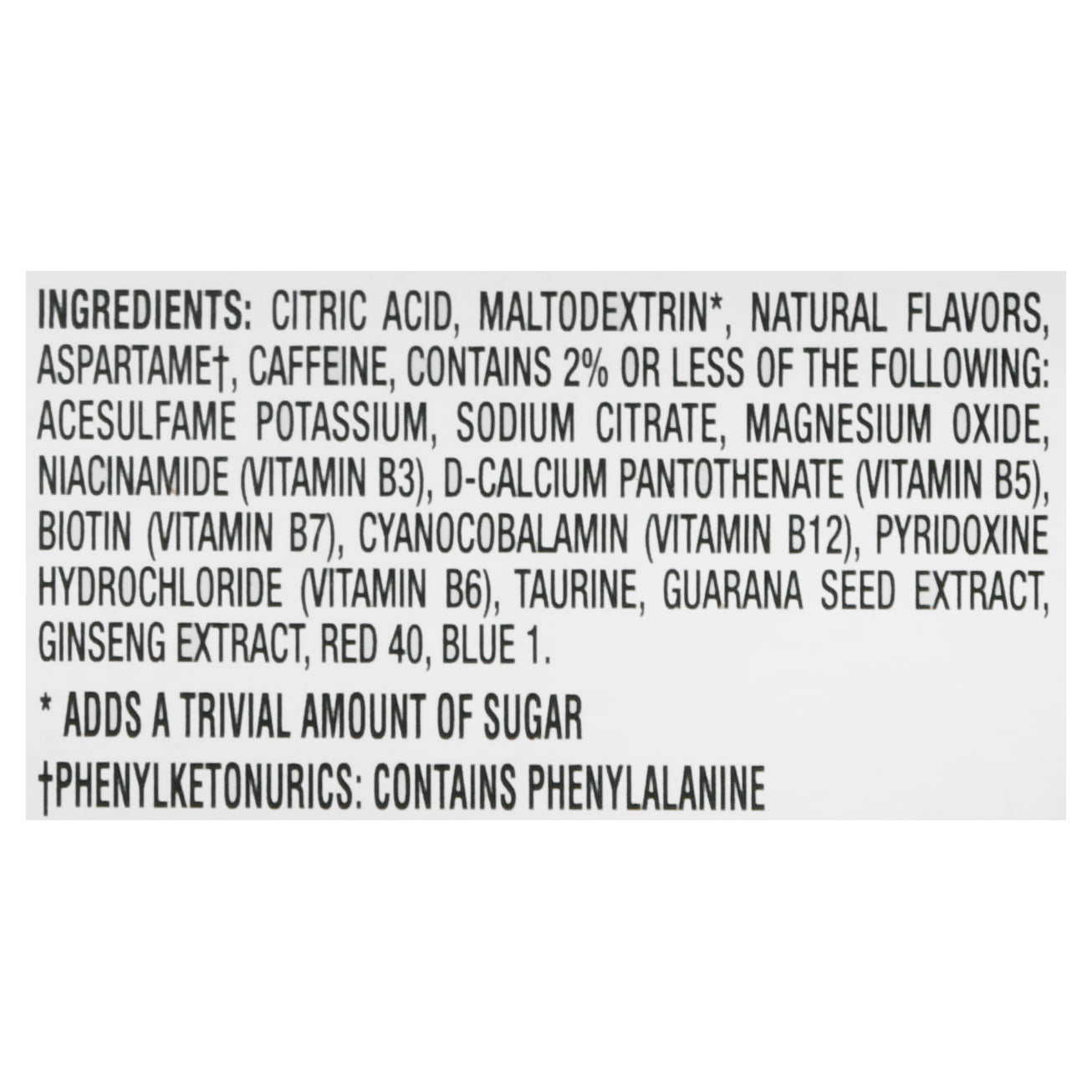 Pure Kick 6 Pack Energy Mango Acai Drink Mix 6 ea