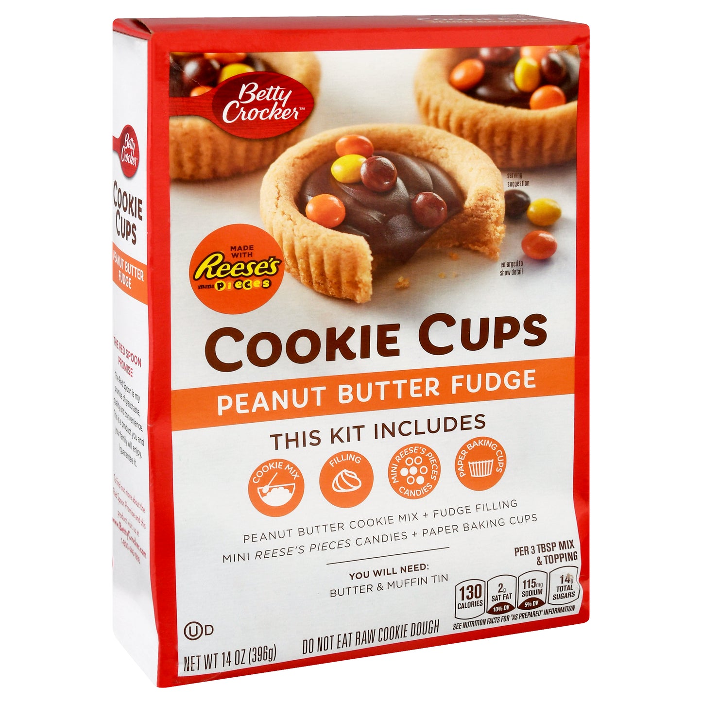 Betty Crocker Peanut Butter Fudge Cookie Cups 14 oz