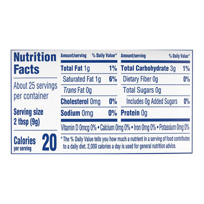 Cool Whip Zero Sugar Whipped Topping Lid 8 oz