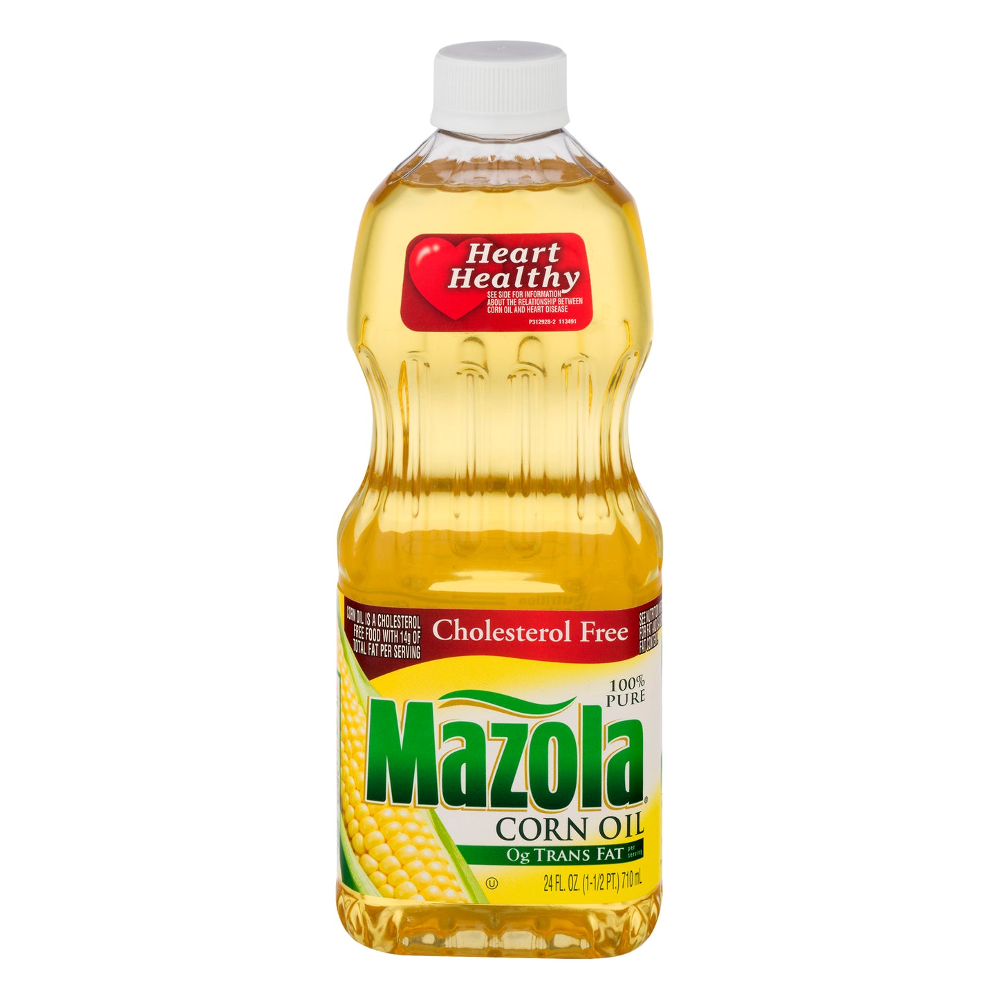 Mazola 100% Pure Cholesterol Free Corn Oil 24 oz