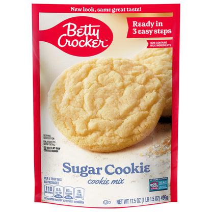Betty Crocker Sugar Cookies, Cookie Baking Mix, 17.5 oz