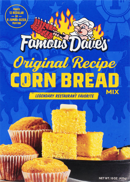 Famous Dave's Original Recipe Corn Bread Mix 15 oz