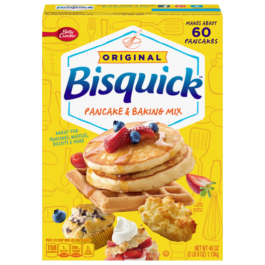 Betty Crocker Bisquick Pancake and Baking Mix, 40 oz