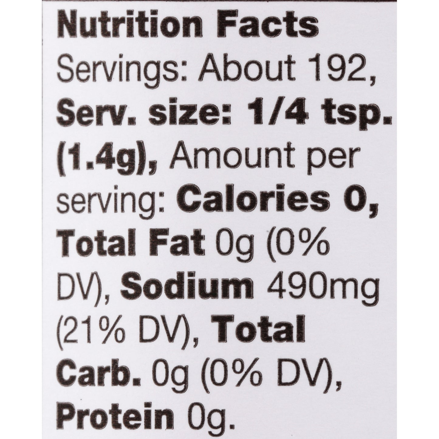 McCormick® Garlic Salt 9.5 oz. Shaker