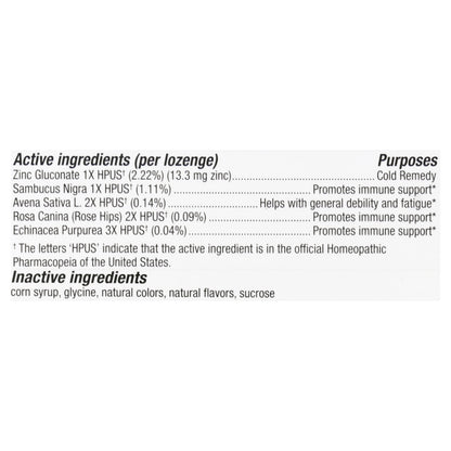 Cold Eeze Lozenges Natural Manuka Honey Lemon Flavor Cold Remedy 25 ea