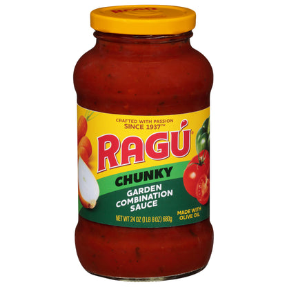 Ragu Chunky Garden Combination Sauce 24 oz
