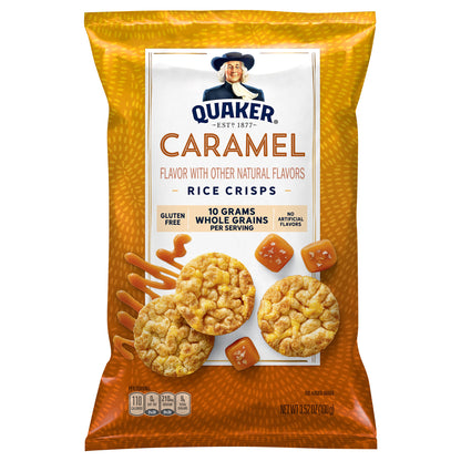 Quaker Rice Crisps Caramel 3.52 Oz