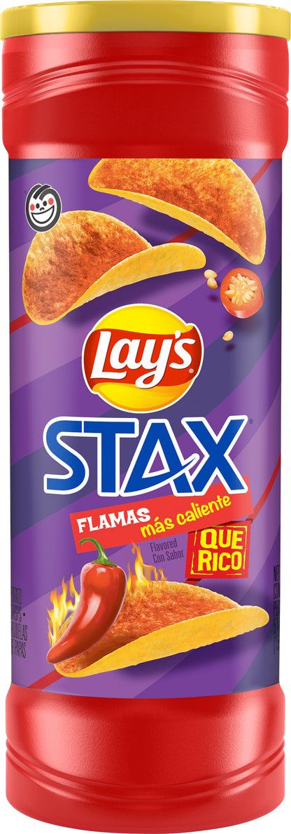 Lay's Stax Flamas Flavored Potato Crisps 5.5 oz