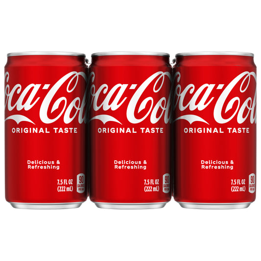 Coca-Cola Cans 7.5 fl oz 6 Pack