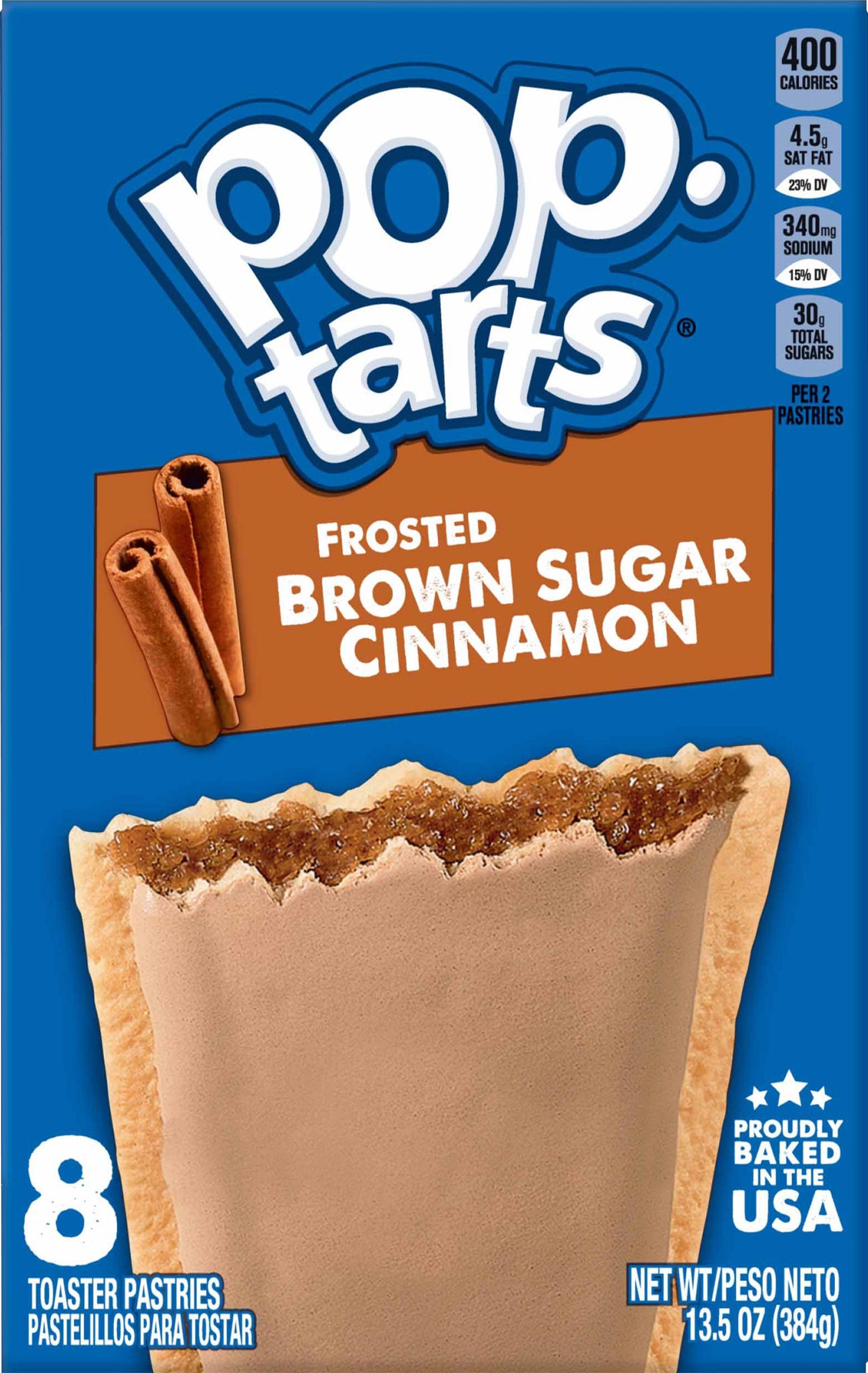 Pop-Tarts Frosted Brown Sugar Cinnamon Toaster Pastries 8 ea