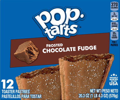Pop-Tarts 12 Pack Frosted Chocolate Fudge Toaster Pastries 12 ea