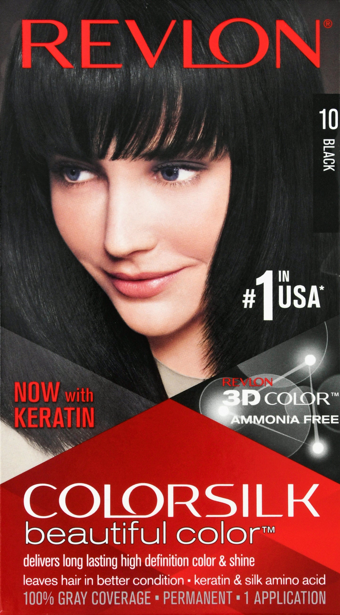 Colorsilk Beautiful Color 10 Black Permanent Hair Color 1 ea