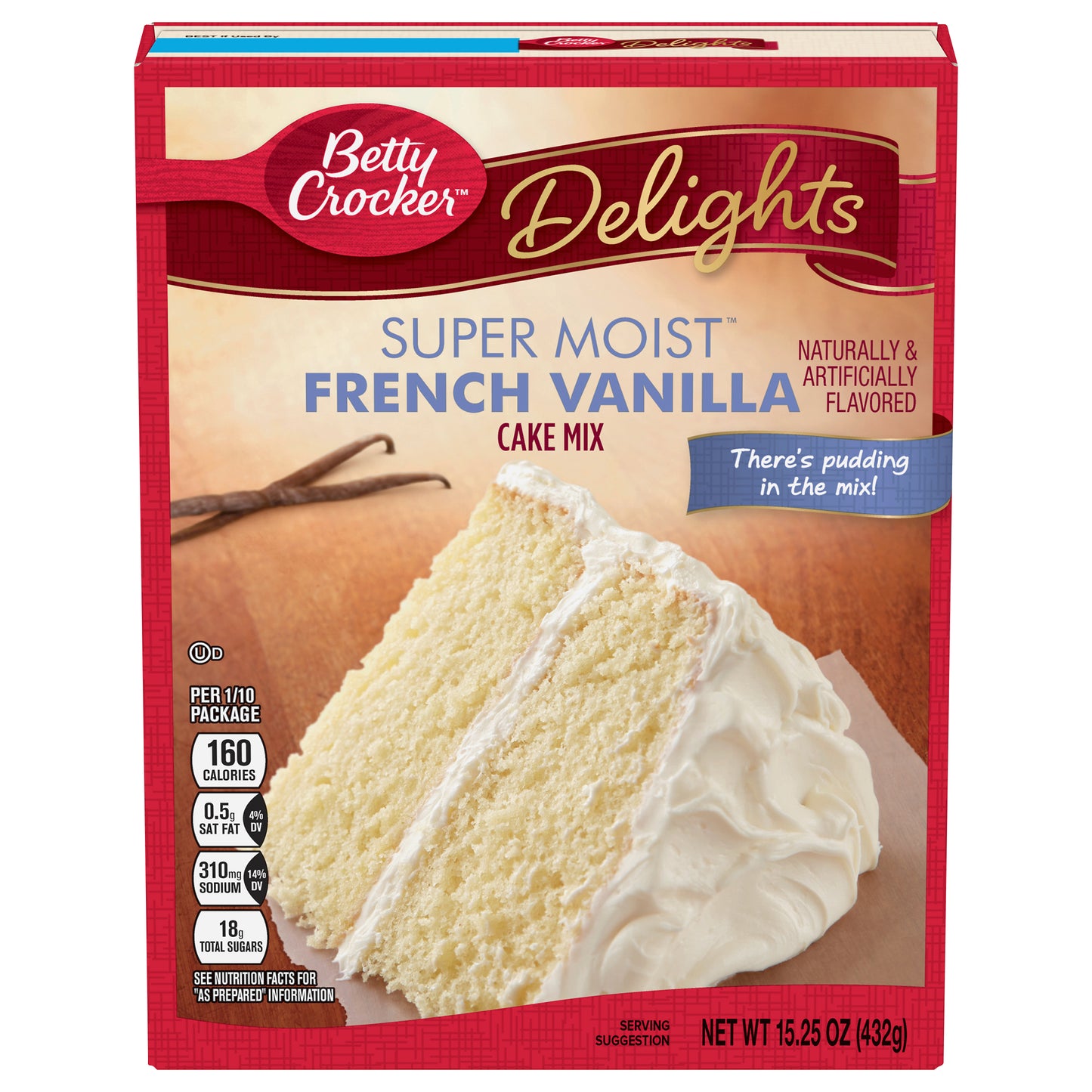 Betty Crocker Delights Super Moist French Vanilla Cake Mix 15.25 oz