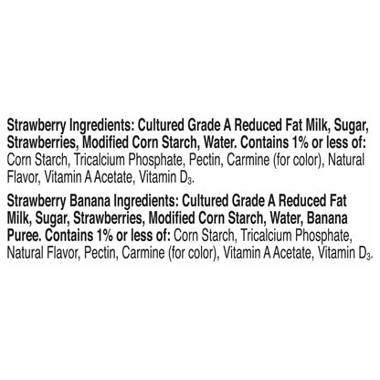 Yoplait Original Yogurt, Strawberry and Strawberry Banana, Variety Pack, 48 oz