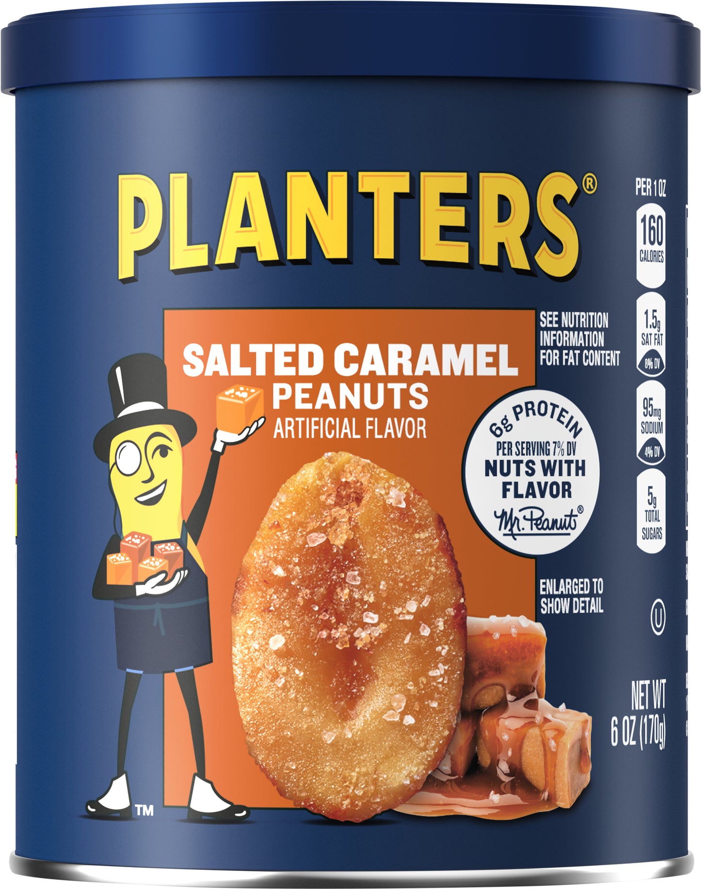Planters Salted Caramel Peanuts 6 oz
