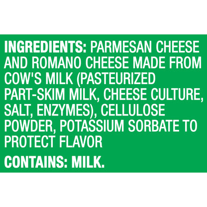 Kraft Grated Parmesan and Romano Cheese, 8 oz Jar
