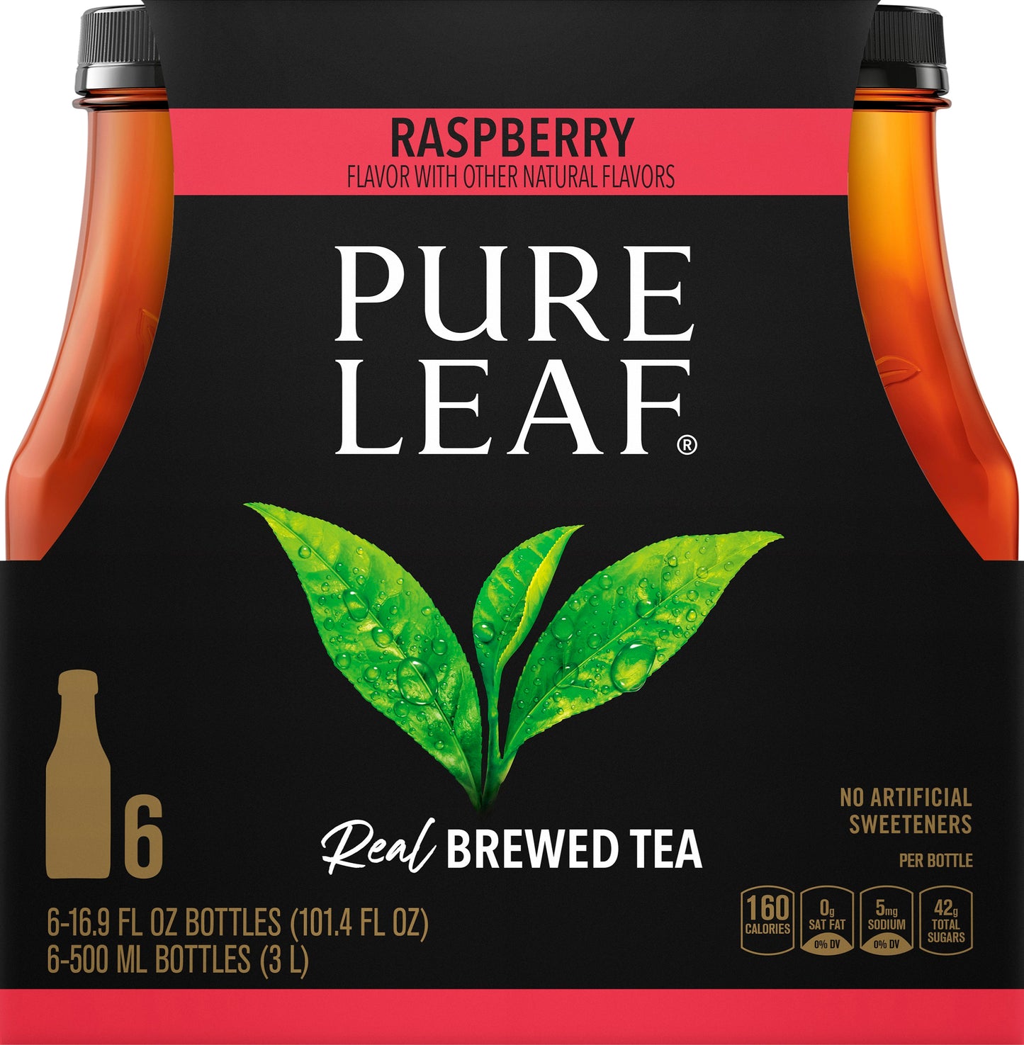 Pure Leaf Raspberry Brewed Tea 6 16.9 fl oz 6 ea Multipack