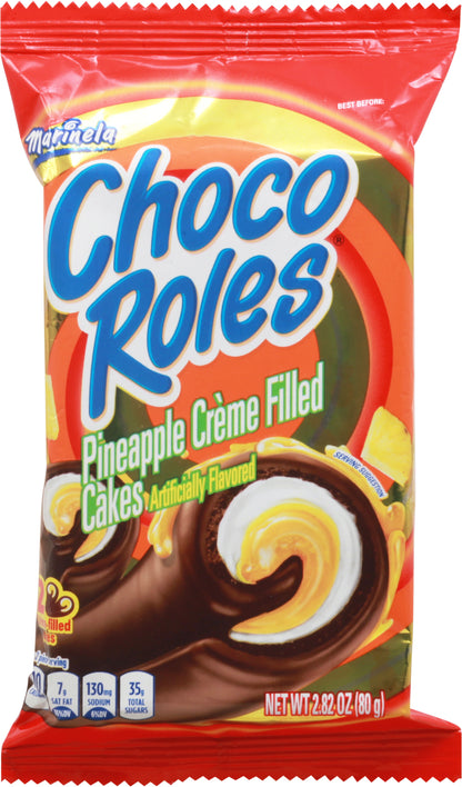Marinela ChocoRoles Pineapple Creme Filled Cakes 2.82 oz