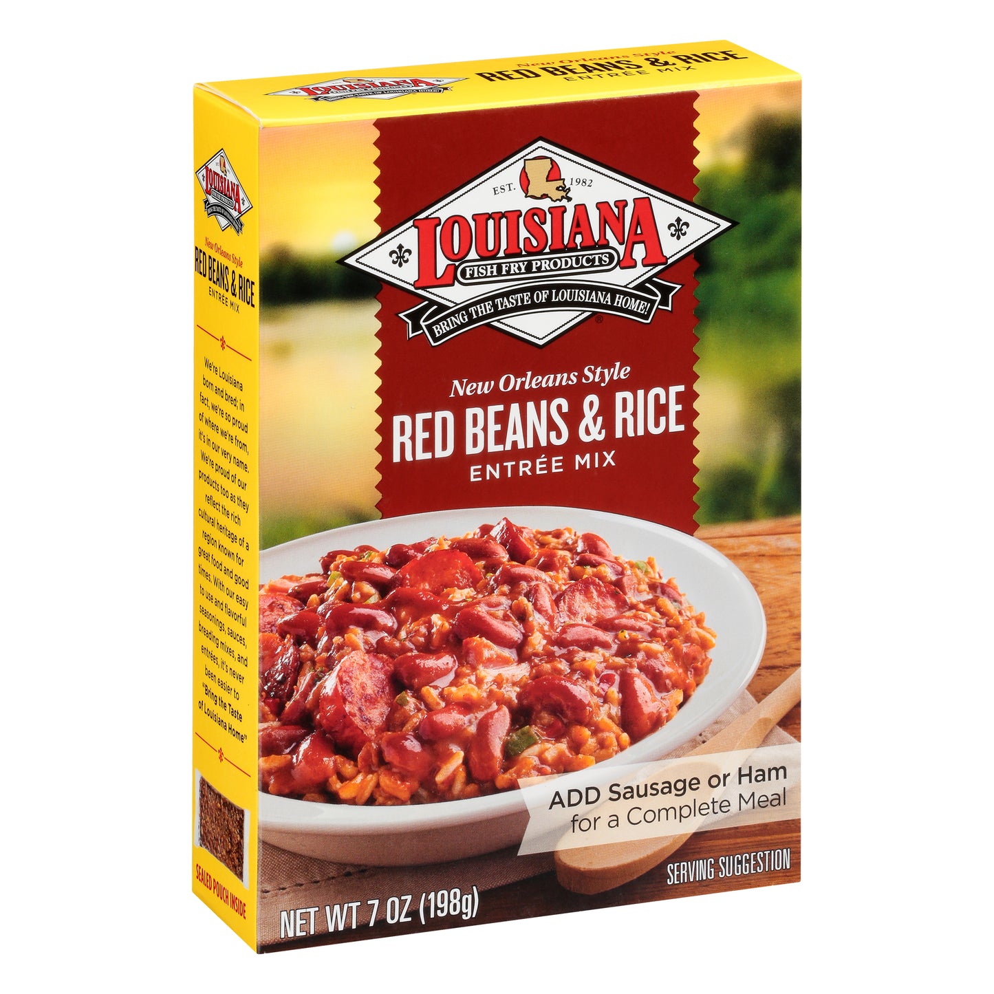 Louisiana Fish Fry Products New Orleans Style Red Beans & Rice Entree Mix 7 oz