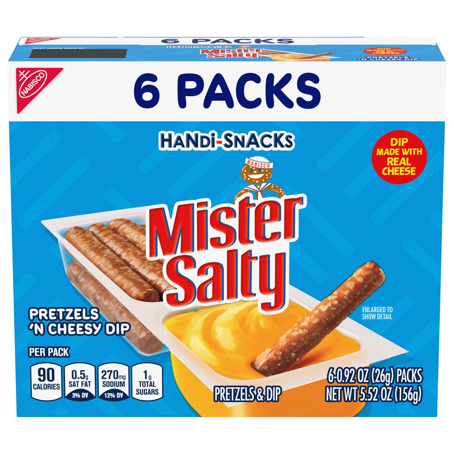 MONDELEZ GLOBAL LLC (SNACKS US) HANDI-SNACKS 5.52Z HS MR SALTY N'' CHSE DIP BE Update 601463 5.5 oz