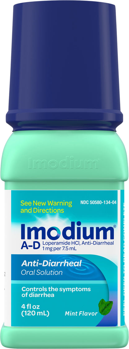 Imodium A-D Liquid Anti-Diarrheal Medicine, Mint Flavor, 4 fl. oz
