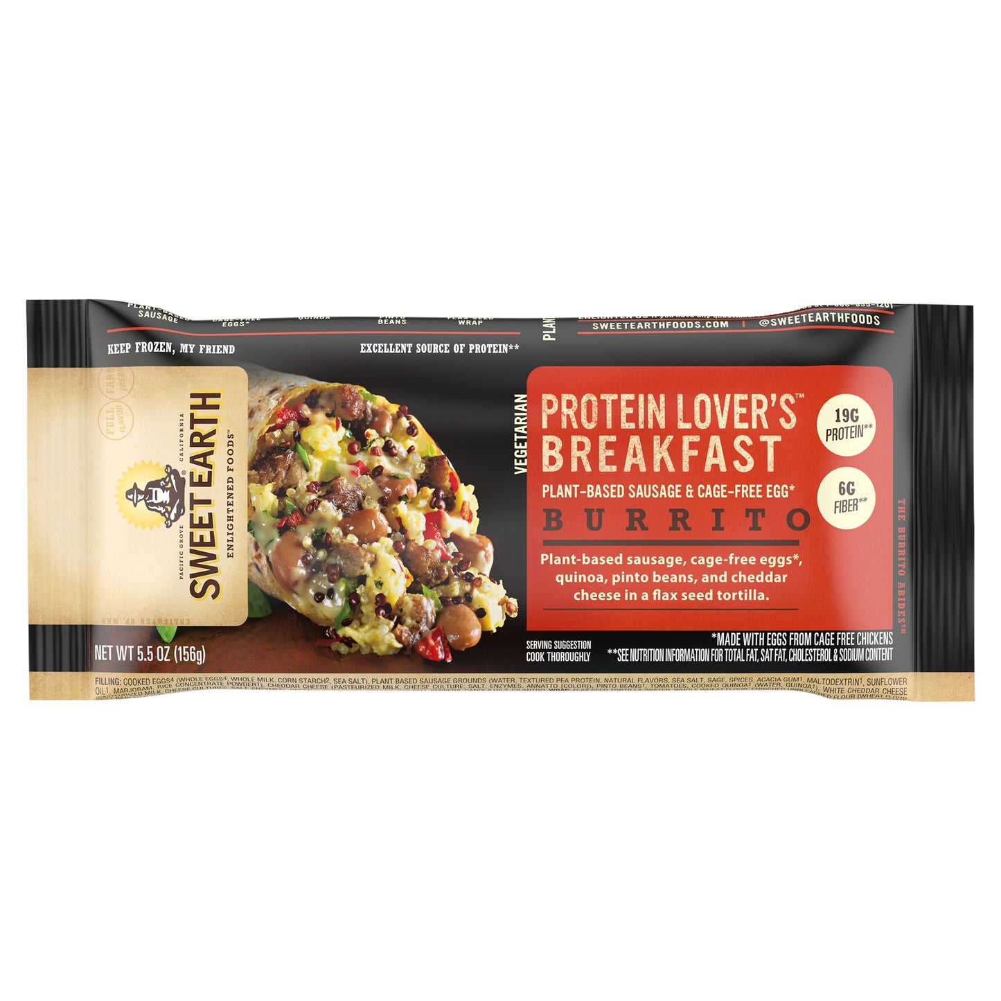 Sweet Earth Protein Lovers Breakfast Burrito Film 5.5 oz