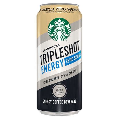 Starbucks Triple Shot Energy Coffee Beverage Zero Sugar Vanilla Flavor 15 Fl Oz