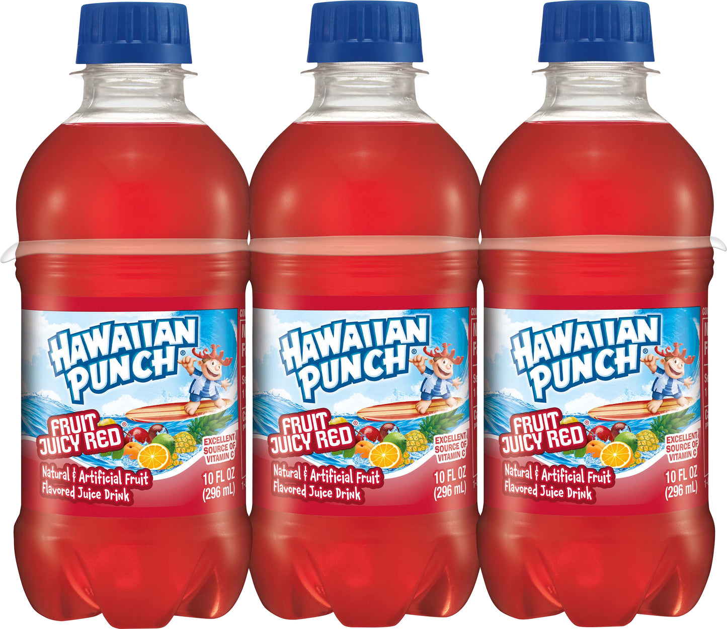 Hawaiian Punch Fruit Juicy Red Juice Drink 6 - 10 fl oz Bottles