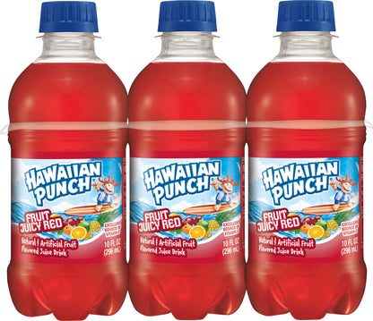 Hawaiian Punch Fruit Juicy Red Juice Drink 6 - 10 fl oz Bottles
