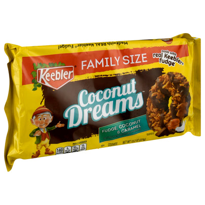 Keebler Coconut Dreams Family Size Fudge, Coconut & Caramel Cookies 13.2 oz