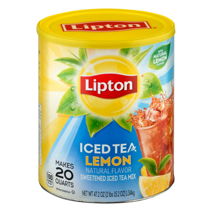 Lipton Lemon Sweetened Iced Tea Mix 47.2 oz
