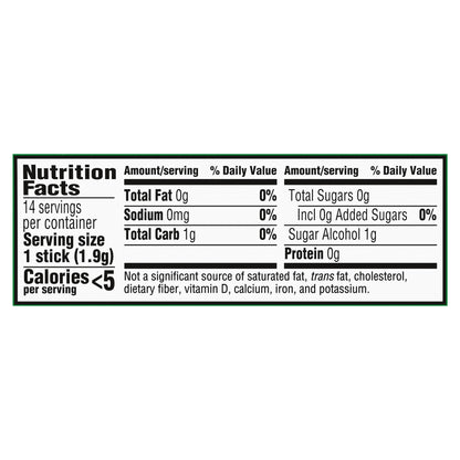 Trident Sugar Free Spearmint Gum 14 Sticks