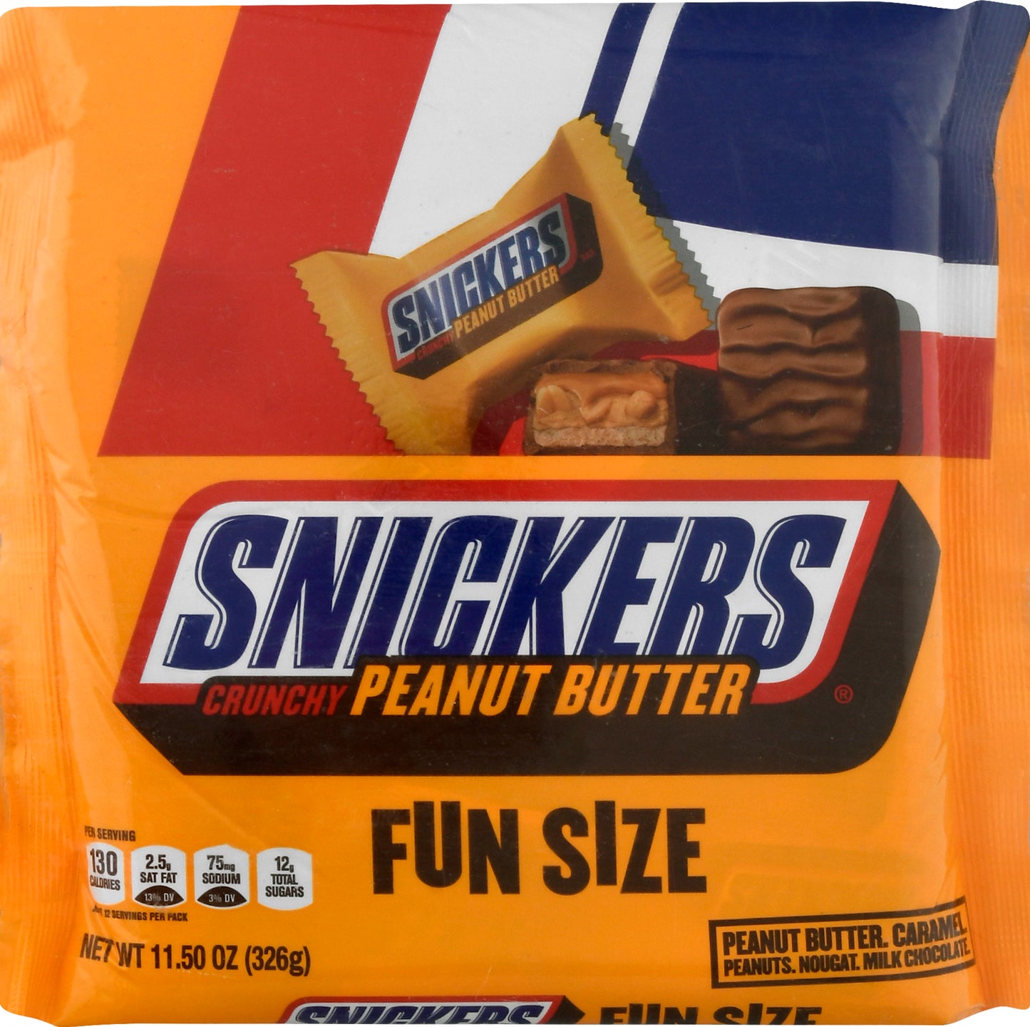 Snickers Fun Size Crunchy Peanut Butter Bar 11.5 oz