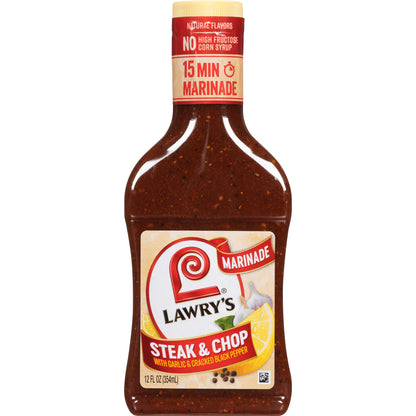 Lawry's® Steak & Chop Marinade 12 fl. oz. Bottle