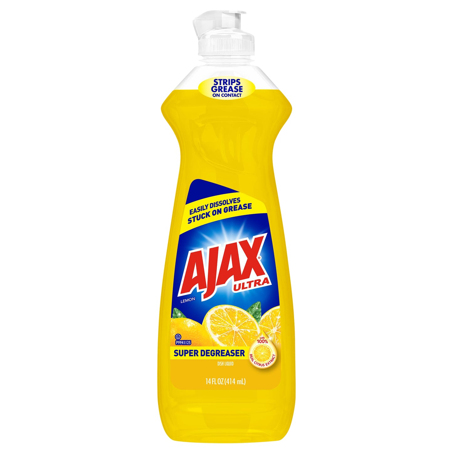 Ajax Ultra Super Degreaser Lemon Dish Liquid 14 fl oz Bottle