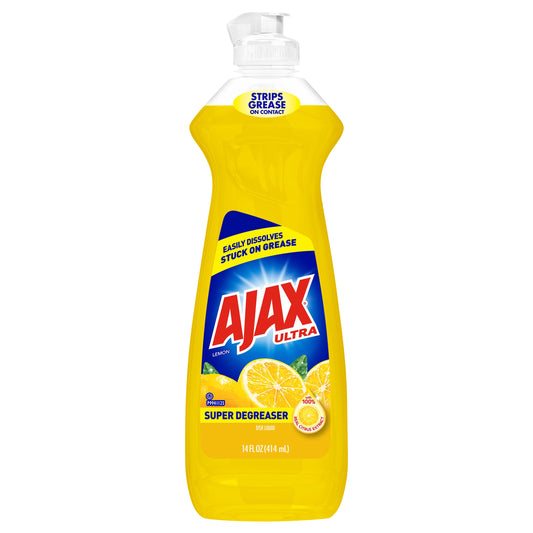 Ajax Ultra Super Degreaser Lemon Dish Liquid 14 fl oz Bottle
