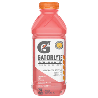 Gatorade Rapid Rehydration Electrolyte Beverage Strawberry Kiwi 20 Fl Oz Bottle
