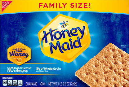 Honey Maid Grahams Family Size 25.6 Oz