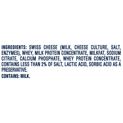 Kraft Singles Cheese Slices, Swiss Cheese, 16 ct - 12.0 oz Wrapper