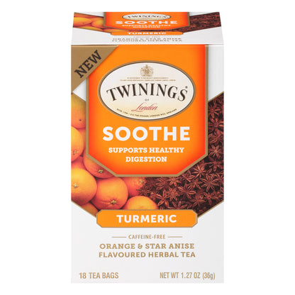 Twinings of London® Soothe Turmeric Tea Bags 18 ct Box