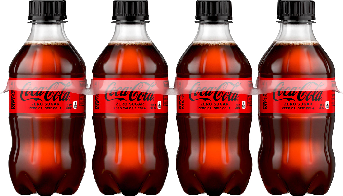 Coca-Cola Zero Sugar Bottles 12 fl oz 8 Pack